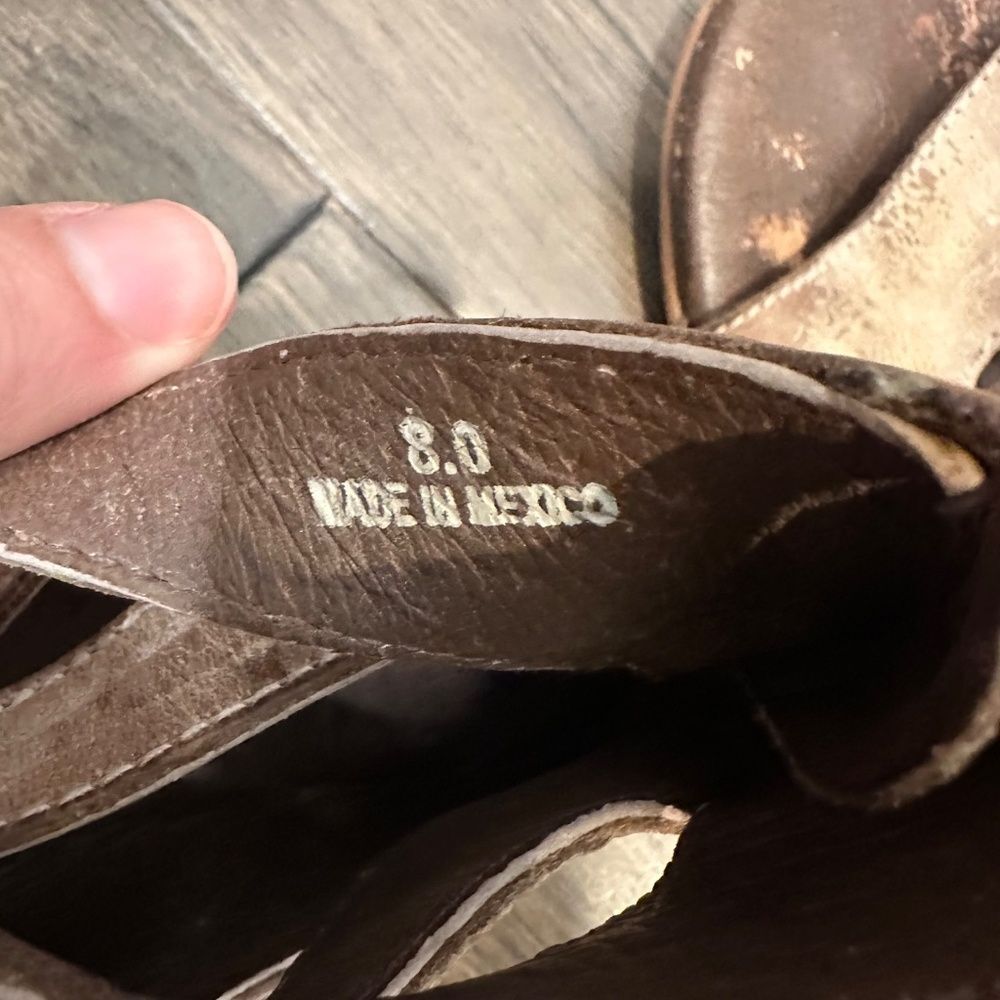 ROAN by Bed Stu Leather Sandals Size 8 - Picture 5 of 8